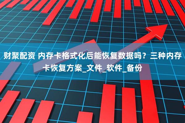 财聚配资 内存卡格式化后能恢复数据吗？三种内存卡恢复方案_文件_软件_备份